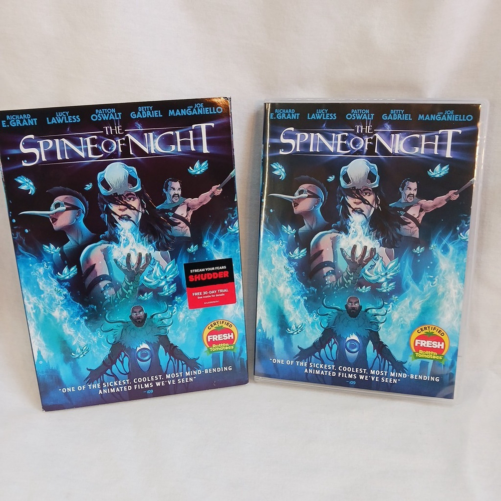 The Spine Of Night Shudder DVD Lucy Lawless